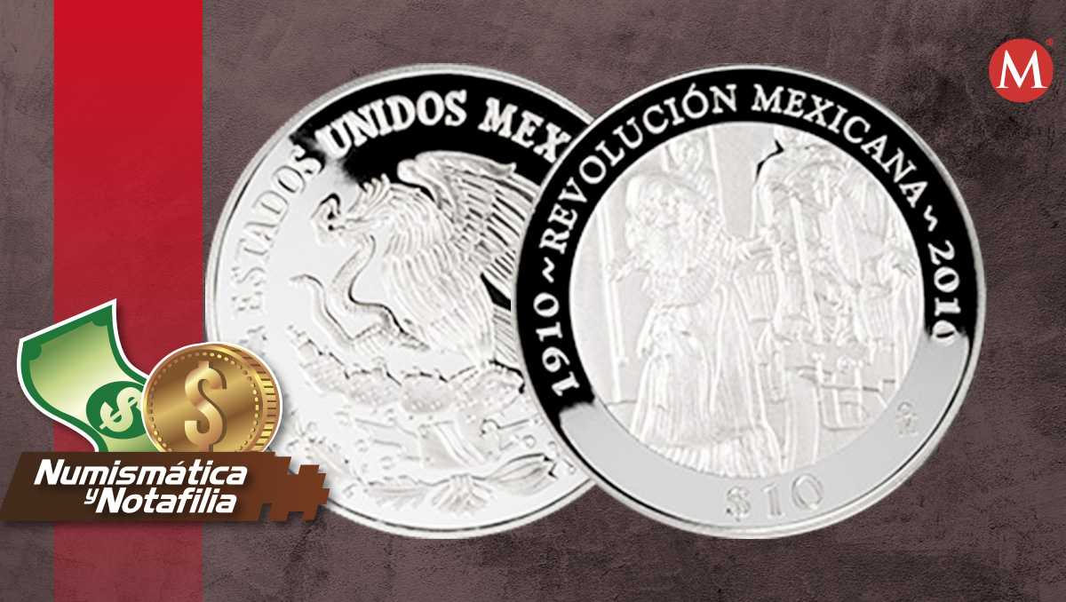 dos onzas de plata de $10 sobre la revolución mexicana se venden en $4997