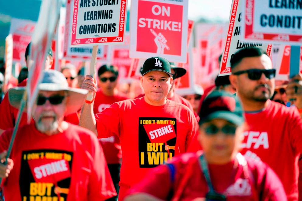 california state university workers end strike after reaching tentative agreement