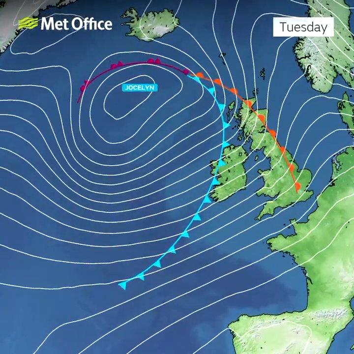 Storm Jocelyn Map Shows When And Where It Will Hit The UK