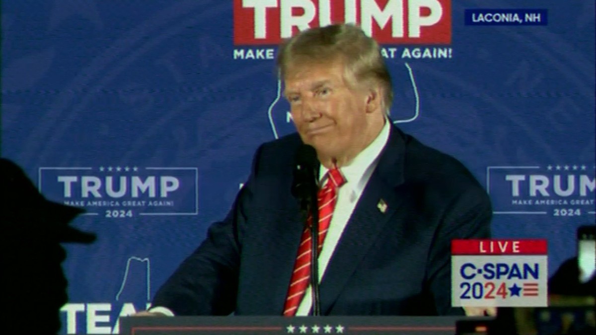 Trump Responds With a Nod and a Smile to QAnon Slogan