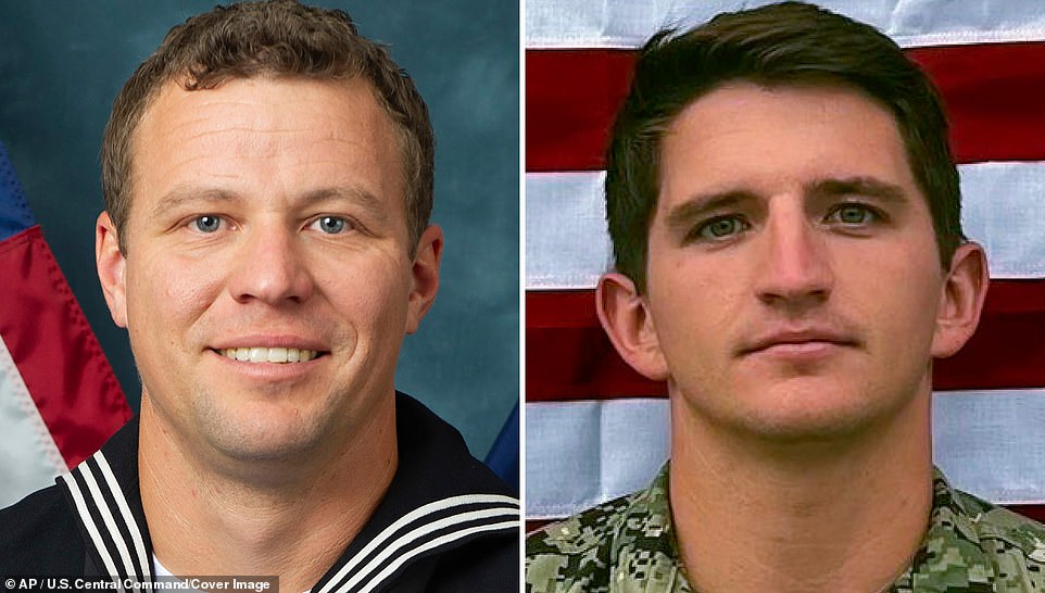 Pictured: Two Navy SEALs who were lost at sea during raid near Somalia