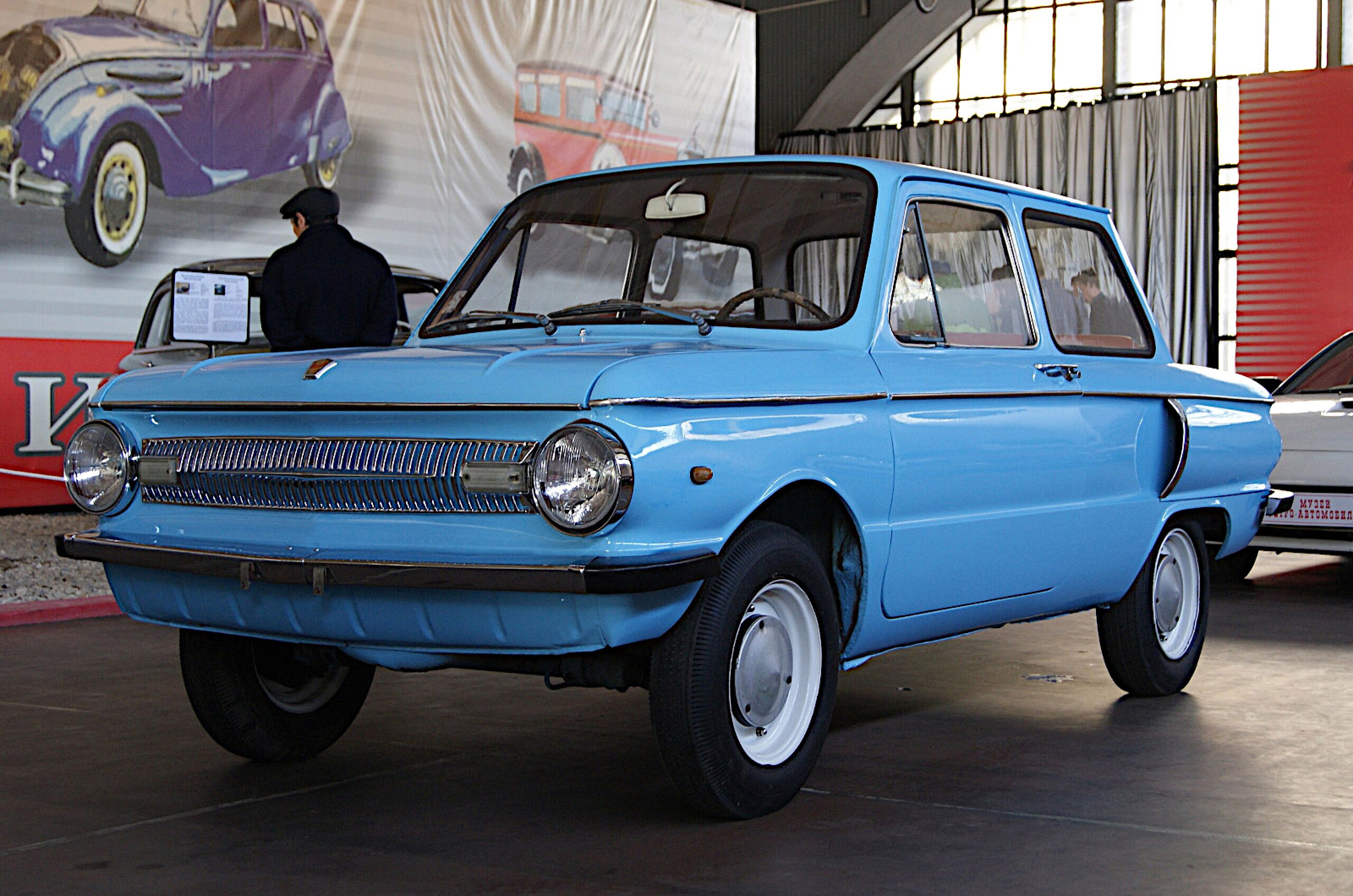 <p>The small rear-engined cars produced by ZAZ, based in what was then part of Russia but is now Ukraine, had individual model names but are known collectively as Zaporozhets.</p>  <p>The first of them bore a very strong resemblance to the Fiat 600, while the second had a similar visual connection with the NSU Prinz.</p>  <p>As previously discussed, the Prinz looked like it had been influenced by the Chevrolet Corvair.</p>  <p>ZAZ probably based the new car’s styling on the small German model rather than the large American one, but it seems reasonable to suggest that the Zaporozhets of this era would not have looked the way it did if there hadn’t been a Prinz, which would not have looked the way it did if there hadn’t been a Corvair.</p>
