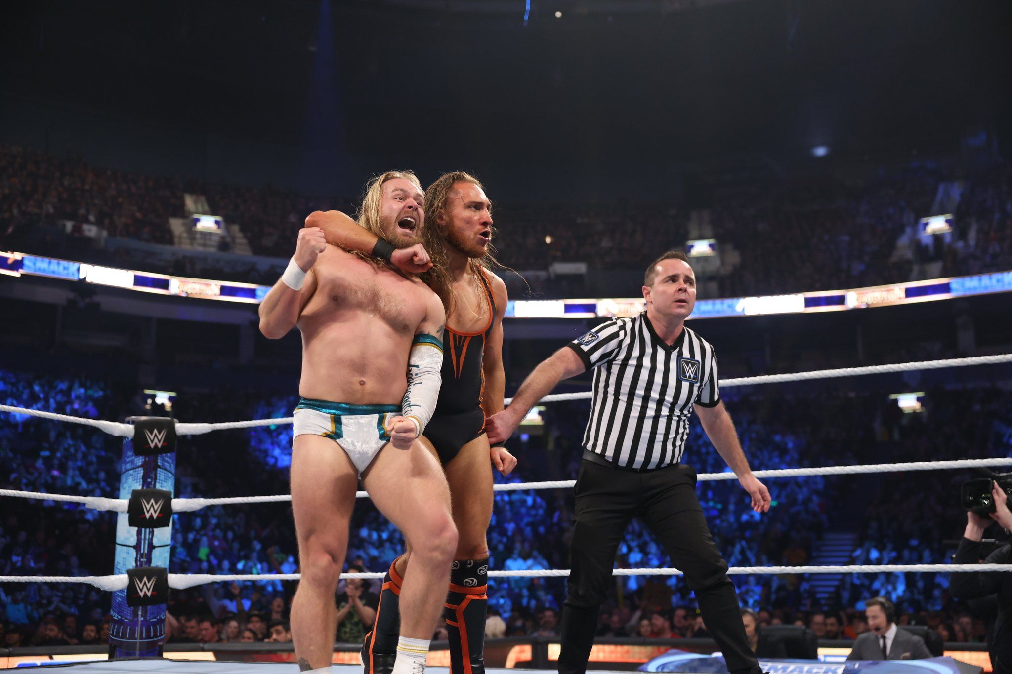 Bate and Dunne celebrate another win together (WWE)