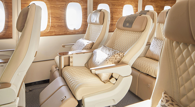 all the destinations you can fly to on emirates premium economy