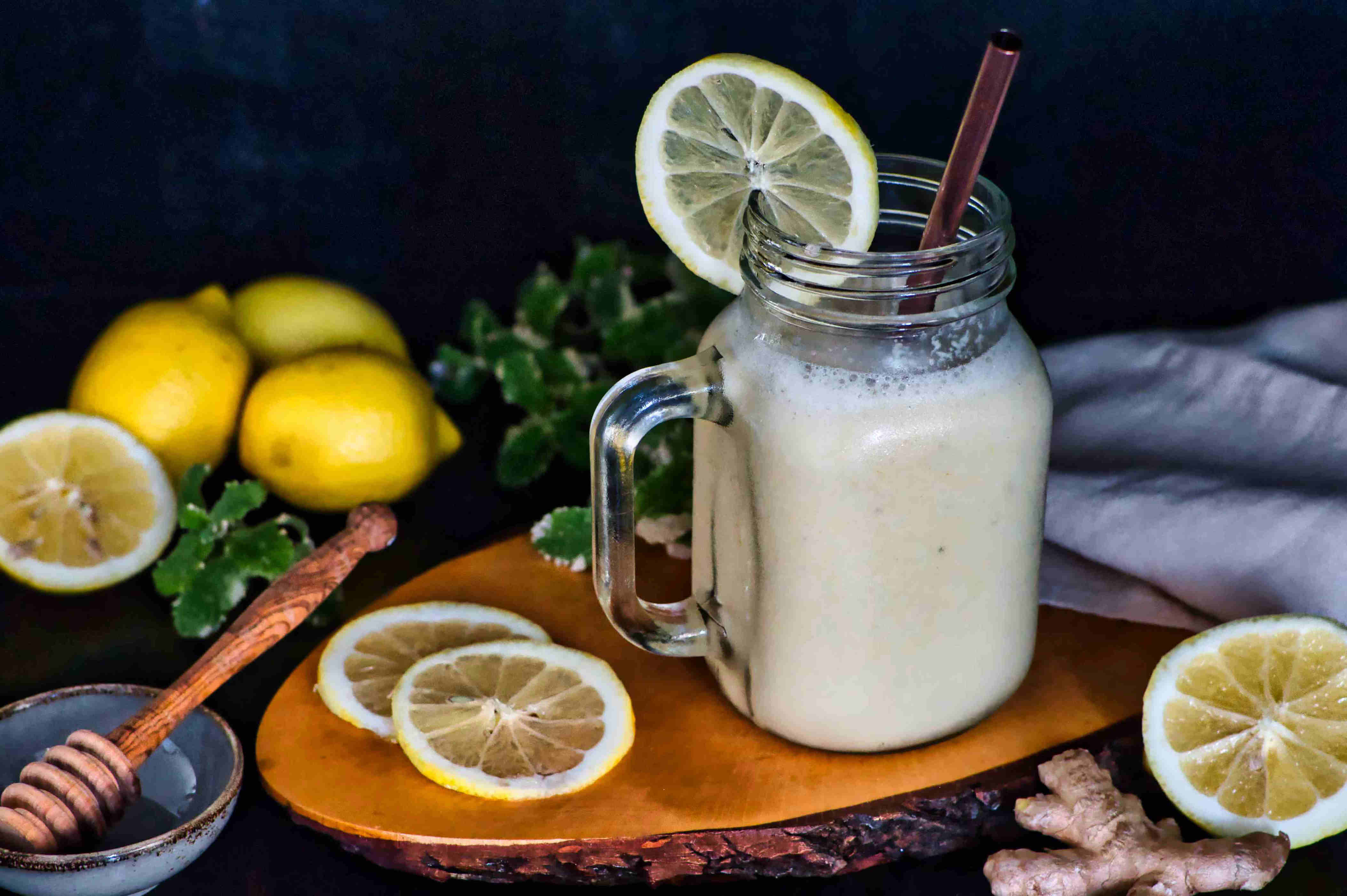 Rezept: Cremiger Zitronensmoothie