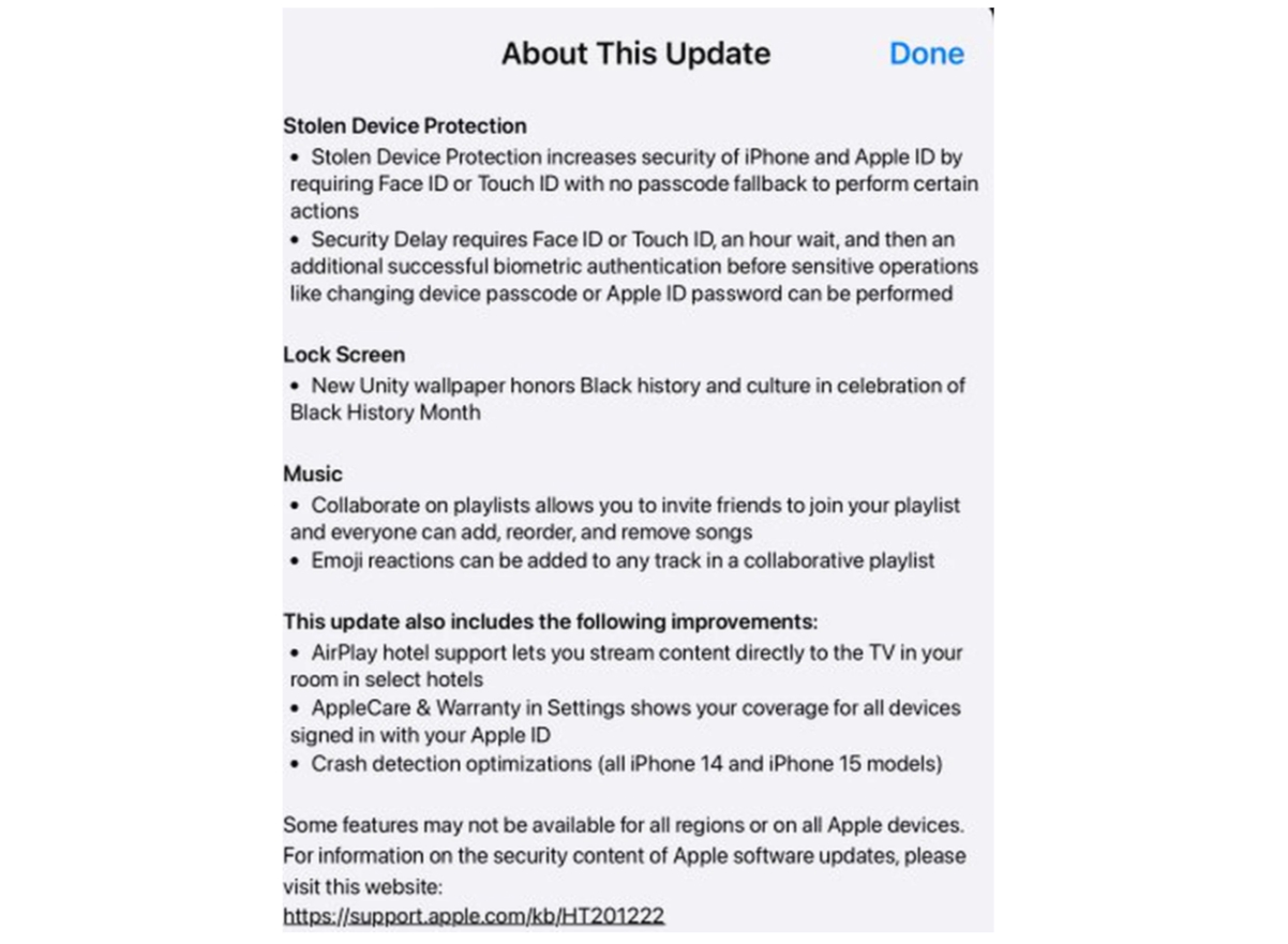 apple lanza ios 17.3 e incluye una novedad para proteger tu iphone y tus datos de los robos