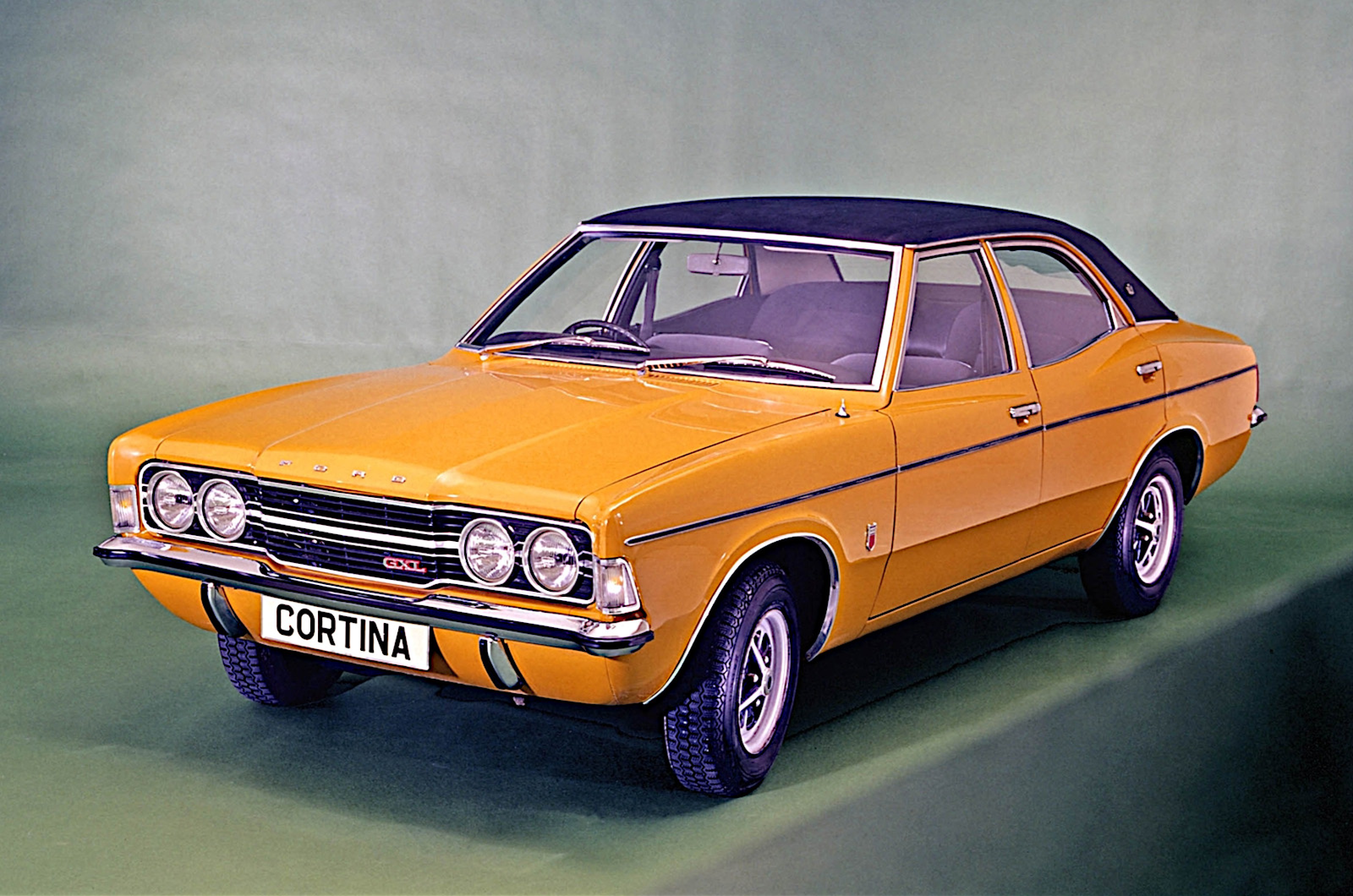 <p>Ford waited a little longer than GM to add the American coke-bottle styling to its European cars.</p>  <p>It appeared first in 1970 on the third-generation British Cortina and its German counterpart, the Taunus TC.</p>  <p>In this and other respects, the European Fords slightly resembled the fourth-generation Mercury Comet, sold only in the 1968 and 1969 model years, though some imagination is required here since the Comet was about three feet longer.</p>
