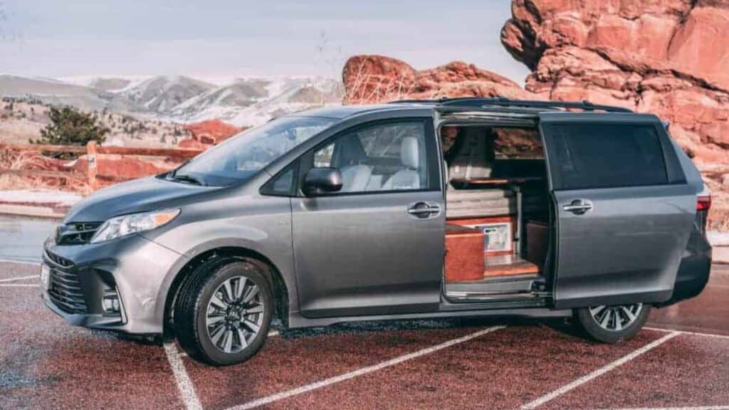 <p>The Toyota Sienna is a popular minivan camper as it’s one of the only brand new vans available with all-wheel drive. The newer (2001 and on) Siennas are exclusively hybrids, meaning you’ll get incredible gas mileage driving to far-flung destinations.</p><p>The Sienna is one of the best minivans for van life due to its roomy interior and length. Believe it or not, this minivan is longer than the Ford Transit Connect and the Ram Promaster City.</p><p>However, it is the most expensive in its class. If you’re looking for a cheaper minivan, you may want to check out the Honda Odyssey and Chrysler Pacifica.</p><p>But if AWD is important to you, the Sienna is your only choice.</p>