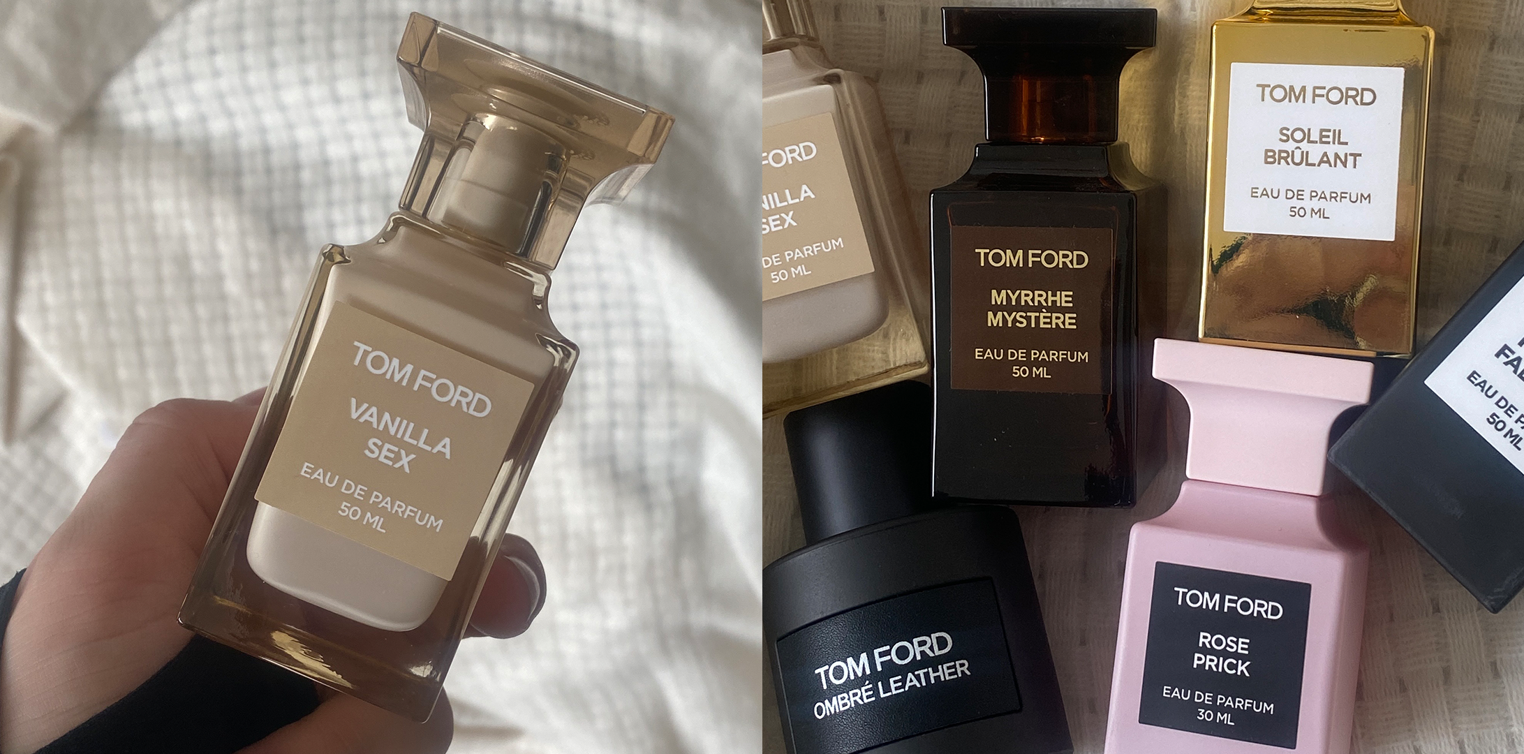 <p class="body-dropcap">Tom Ford is hands down one of my all-time favorite perfume brands. The scents are captivating, the bottles are ultra chic, the fragrance names are just too good (<a href="https://go.redirectingat.com?id=74968X1553576&url=https%3A%2F%2Fwww.nordstrom.com%2Fs%2Ftom-ford-private-blend-fabulous-eau-de-parfum%2F4848707&sref=https%3A%2F%2Fwww.cosmopolitan.com%2Fstyle-beauty%2Fbeauty%2Fg46400587%2Fbest-tom-ford-perfumes%2F">f****** Fabulous</a>, anyone?), and the feeling you get after spritizing one on is peak bougie. But I also completely understand that the <a href="https://www.cosmopolitan.com/style-beauty/beauty/g26477382/best-perfumes/">best perfumes</a> from my favorite brand are v expensive, and making it to a <a href="https://go.redirectingat.com?id=74968X1553576&url=https%3A%2F%2Fwww.sephora.com%2Fbrand%2Ftom-ford%2Ffragrance&sref=https%3A%2F%2Fwww.cosmopolitan.com%2Fstyle-beauty%2Fbeauty%2Fg46400587%2Fbest-tom-ford-perfumes%2F">Sephora</a> or <a href="https://go.redirectingat.com?id=74968X1553576&url=https%3A%2F%2Fwww.nordstrom.com%2Fbrands%2Ftom-ford--5113%2Fbeauty%2Ffragrance%3Fbreadcrumb%3DHome%252FBrands%252FTOM%2BFORD--5113%252FBeauty%252FFragrance&sref=https%3A%2F%2Fwww.cosmopolitan.com%2Fstyle-beauty%2Fbeauty%2Fg46400587%2Fbest-tom-ford-perfumes%2F">Nordstrom</a> to give them all a sniff before buying isn't easy for everyone. Hence why I did the <em>very </em>hard work of testing every single Tom Ford perfume on my skin, asking coworkers and friends for their thoughts, and then compiling a full list of my favorites. Here's a preview of my top picks: </p><p>Let's get into all of my favorite Tom Ford perfumes, from boozy nighttime scents to sweet cherry options and a whole lotta sexy, spicy leather notes. Plus, if you still aren't sure if a particular Tom Ford perfume is for you, I'm sharing my secrets on how to choose the right perfume for your collection.</p>