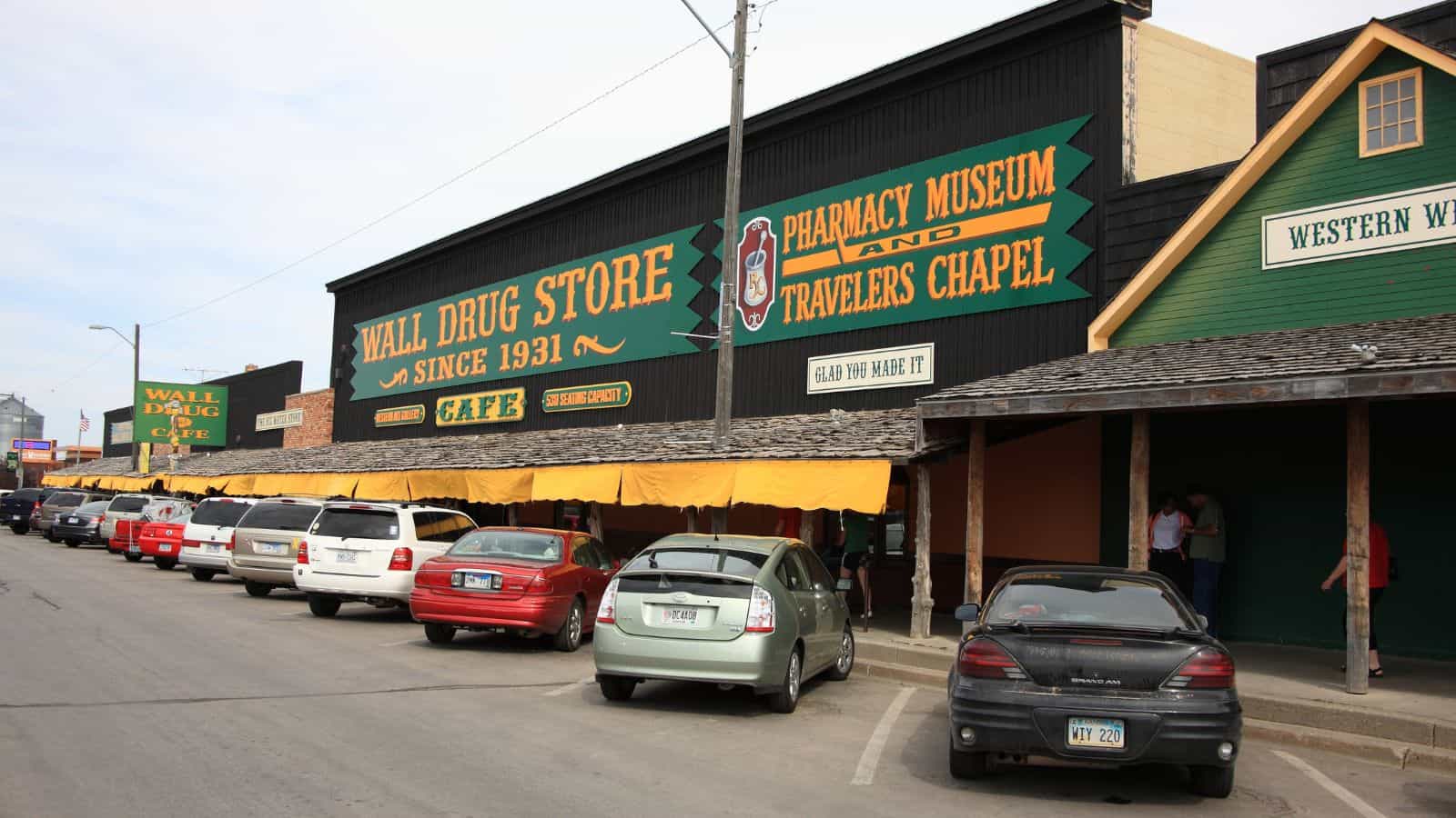 <p>Wall Drug is known as the mecca of highway billboards. Advertised for hundreds of miles, but once you arrive, it’s basically a glorified gift shop. Even the free ice water doesn’t make it a must-visit.</p>