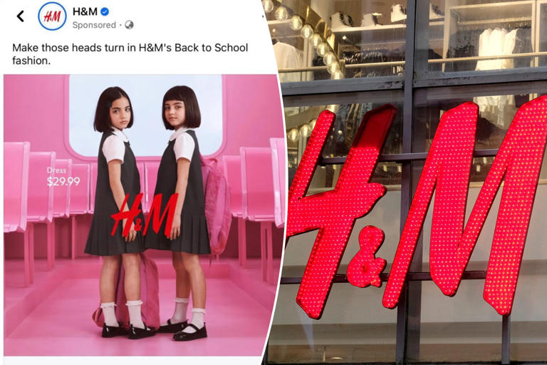 H&M pulls young girls in school uniforms ad after ‘promoting pedophilia ...
