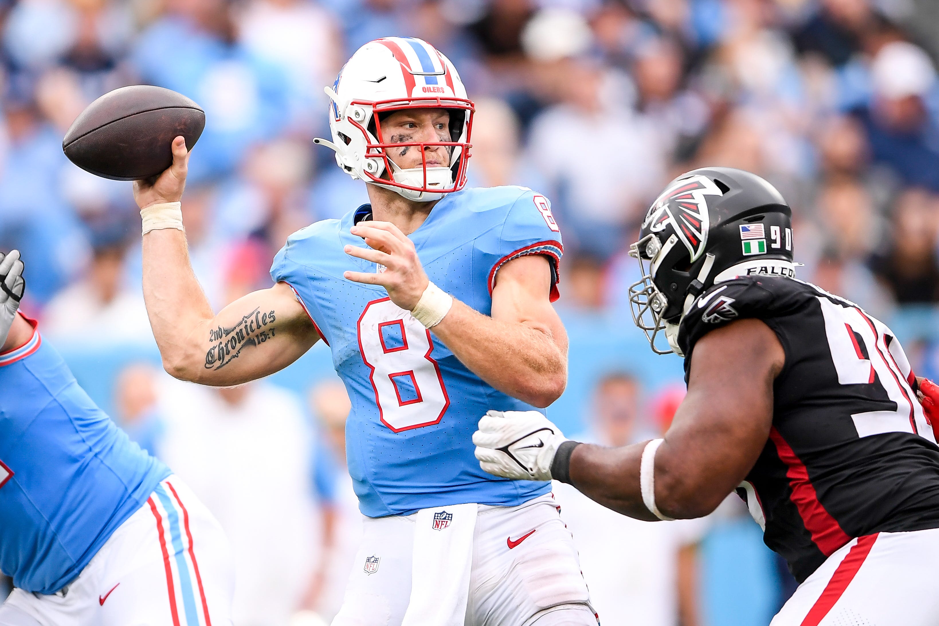 Titans QB Will Levis' Helmet On Display At Pro Football HOF