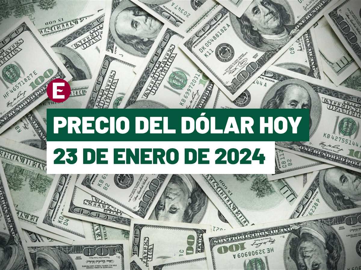 ¡Peso lidera caída! Precio del dólar hoy 23 de enero de 2024 en bancos