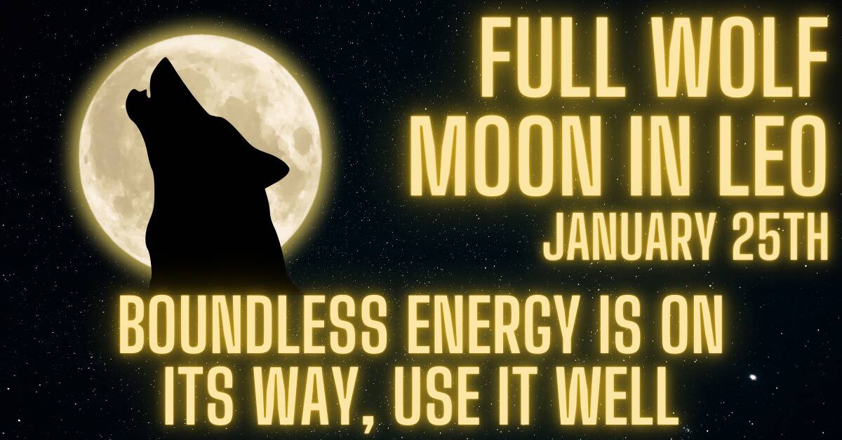 Full Wolf Moon In Leo, Surge Forward And Champion Your Cause