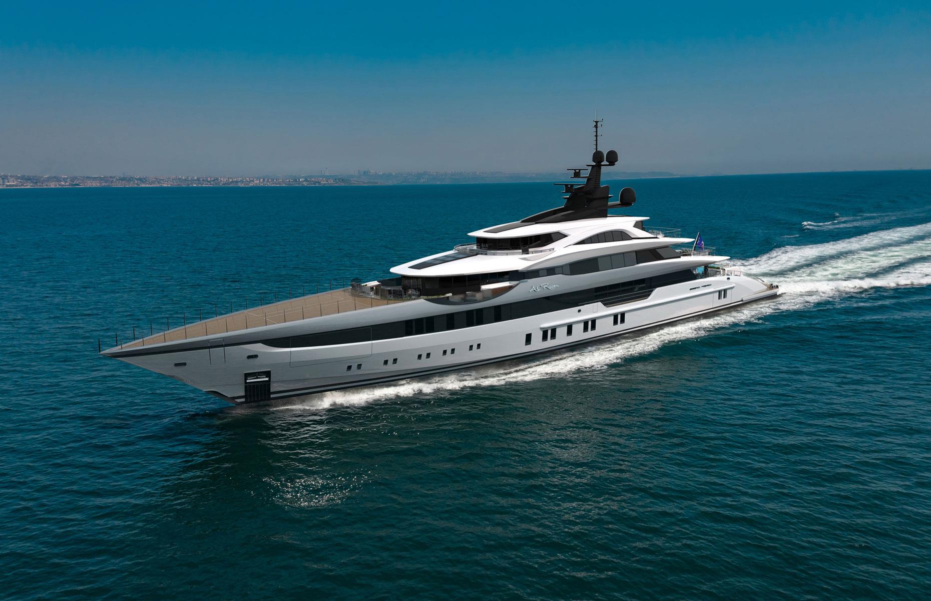 <p>Formally known as<em> Silence</em>, <em>Al Reem</em> is getting its finishing touches at the Bilgin shipyard in Türkiye's capital, Istanbul.</p>  <p>Spanning 263 feet (80m), the superyacht showcases Bilgin's signature style – think razor-sharp exterior lines and a super-slender profile – with naval architecture by Turkish studio Unique Yacht Design. It's the third unit of Bilgin's 263 Series and the most advanced of the trio.</p>