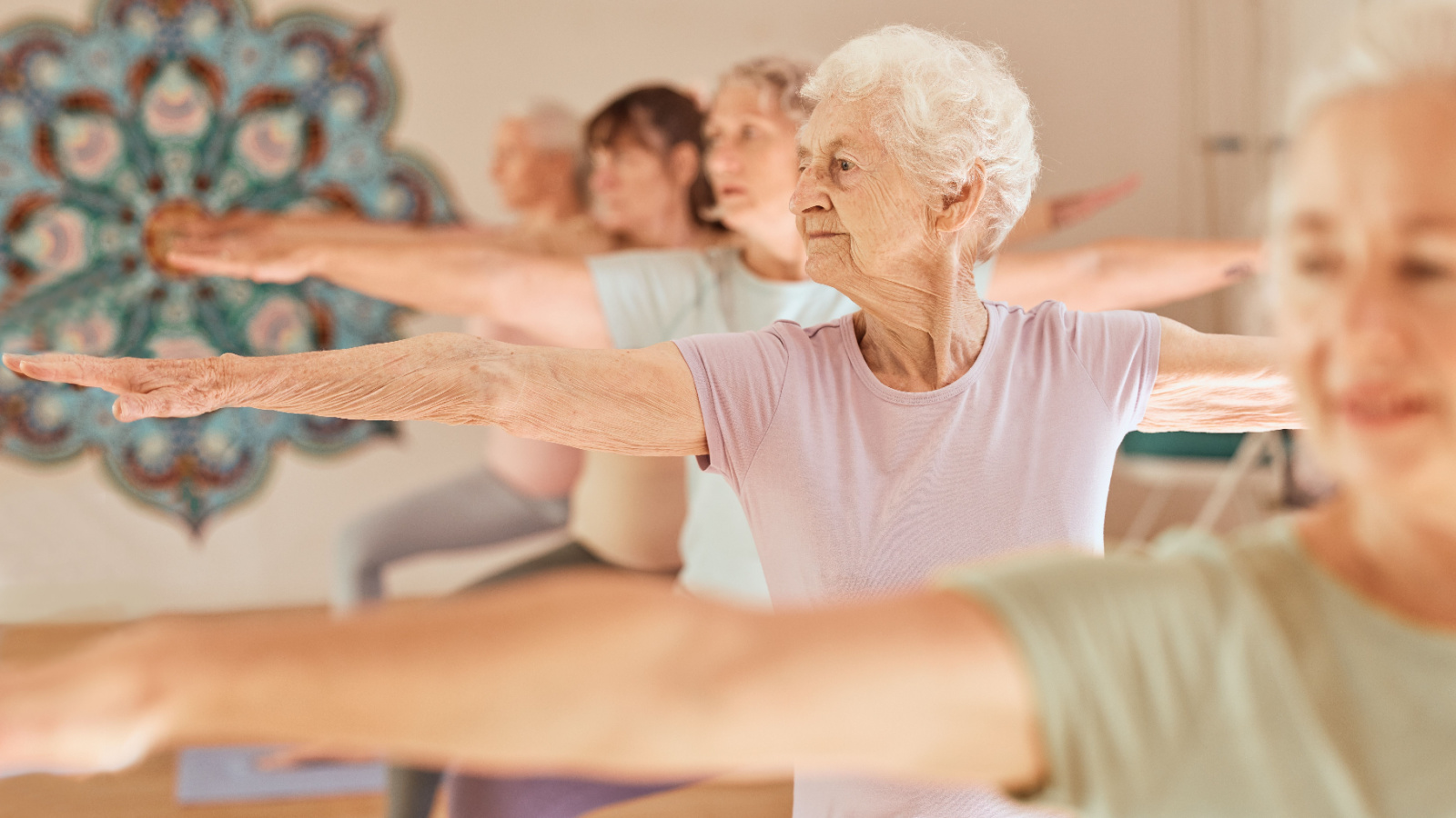 image credit: PeopleImages.com-Yuri-A/Shutterstock <p><span>Wake up with the sun and ease into the day with gentle, flowing stretches. This program emphasizes flexibility and mindfulness, perfect for those over 50 who want to maintain agility. You’ll start with deep breathing to center your thoughts, then progress through stretches that target every major muscle group. By the end of each session, you’ll feel more limber and ready to tackle the day ahead.</span></p>