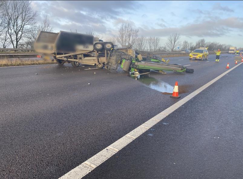 M61 Closed Between Chorley And Horwich After Crash Near Rivington Services