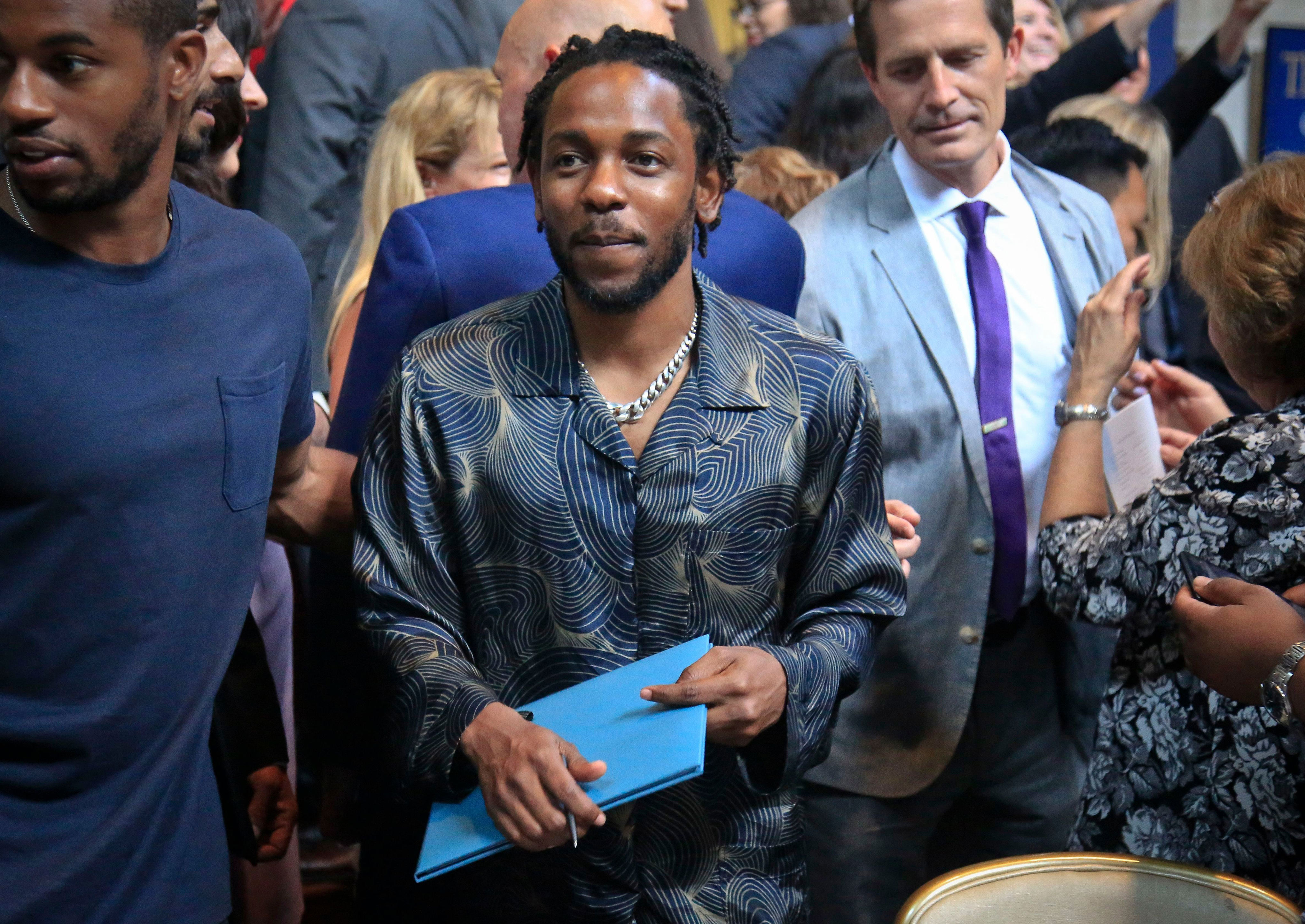 <p>In 2018, music star Kendrick Lamar became the first rapper to win the Pulitzer Prize for music. He did it with his 2017 album "DAMN.," becoming the first music winner in the 100-year history of the Pulitzers who did not come from the classical or jazz worlds. The prize board praised his album as "a virtuosic song collection unified by its vernacular authenticity and rhythmic dynamism that offers affecting vignettes capturing the complexity of modern African American life."</p>