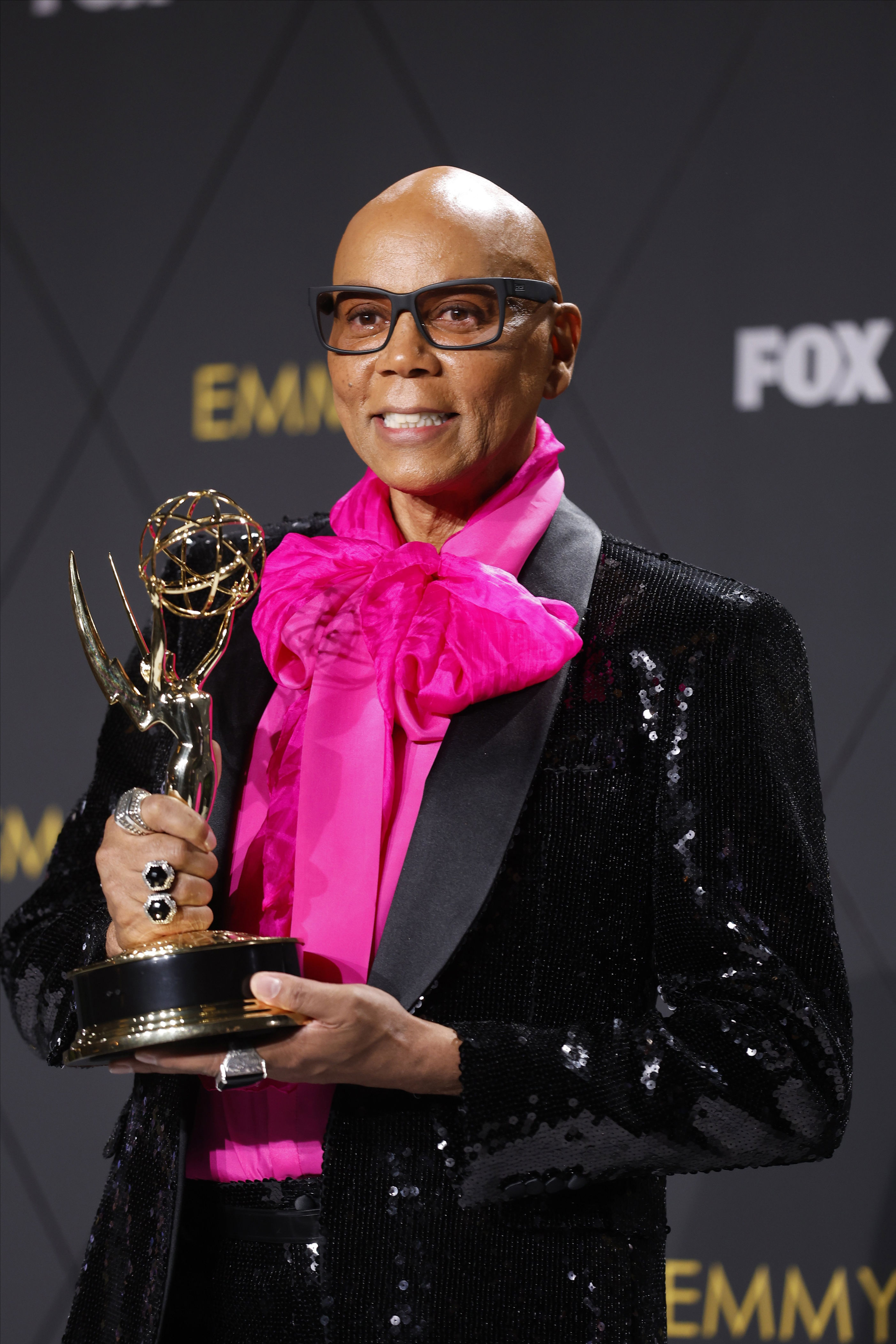 <p>In September 2021, RuPaul sashayed into the history books: The performer and producer claimed his 11th Emmy Award when his show "RuPaul's Drag Race" won for best competition program — <a href="https://www.wonderwall.com/awards-events/emmys/emmys-cant-miss-moments-in-real-time-499254.gallery?photoId=499883">making him the most decorated Black artist in Emmys history</a>. As of 2024, he has 14 Emmy wins to his name.</p>
