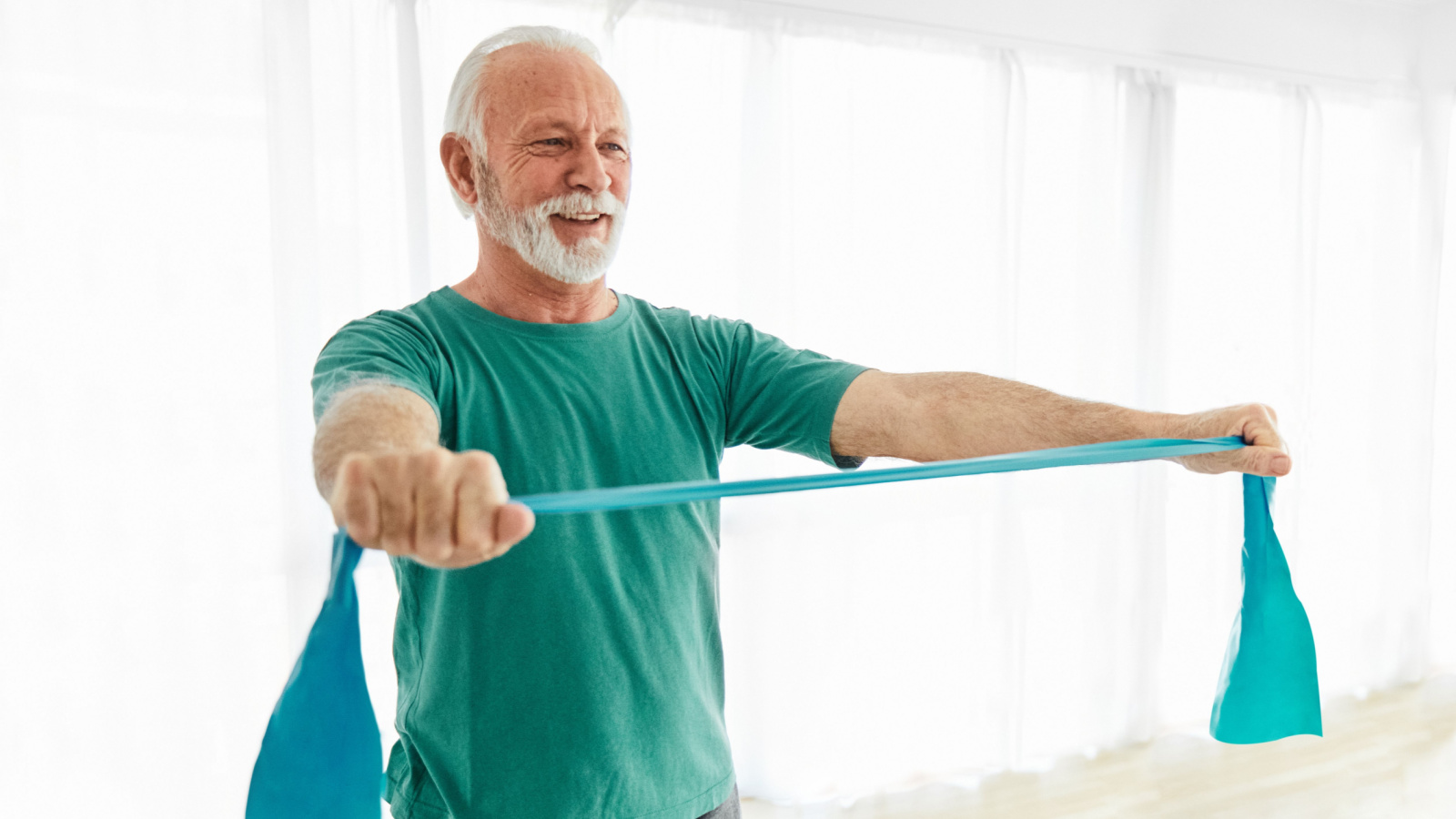 image credit: pics five/shutterstock <p><span>Build strength without heavy weights with resistance bands. Using bands offers a safe way to increase muscle tone and endurance. Each session introduces new exercises, ensuring a full-body workout that’s both challenging and accessible. Feel empowered as you notice your strength building week by week.</span></p>