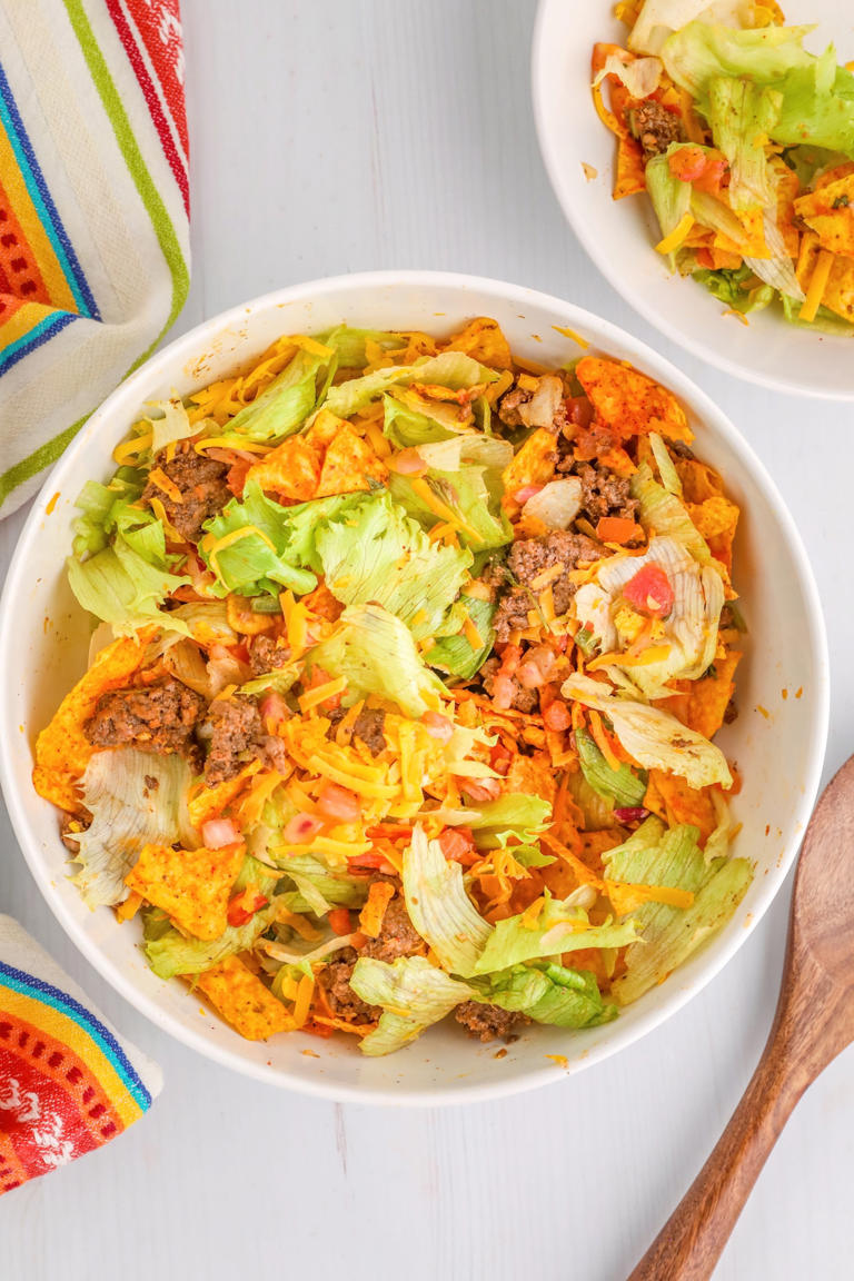 Doritos Taco Salad With Ranch Dressing