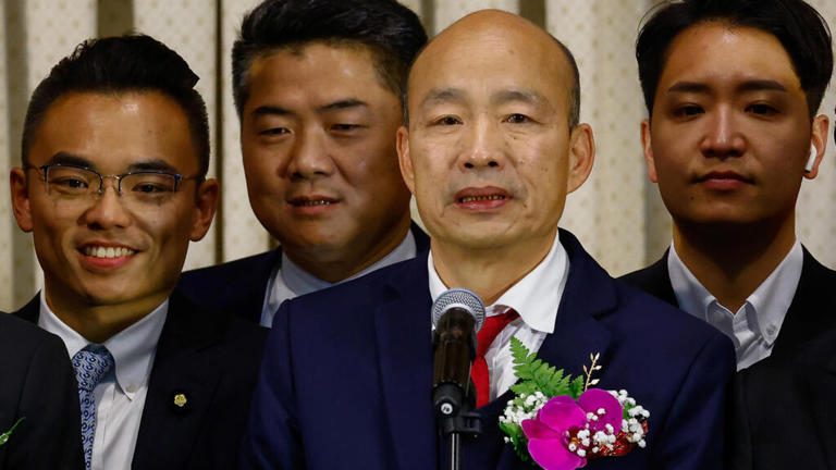 Han Kuo-yu, favorable à Pékin, élu président du Parlement de Taïwan, le 1er février 2024.