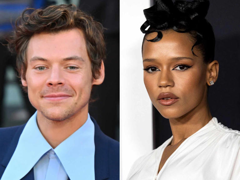 Stephane Cardinale - Corbis/Corbis/Getty ; AUDE GUERRUCCI/AFP/Getty Harry Styles and Taylor Russell