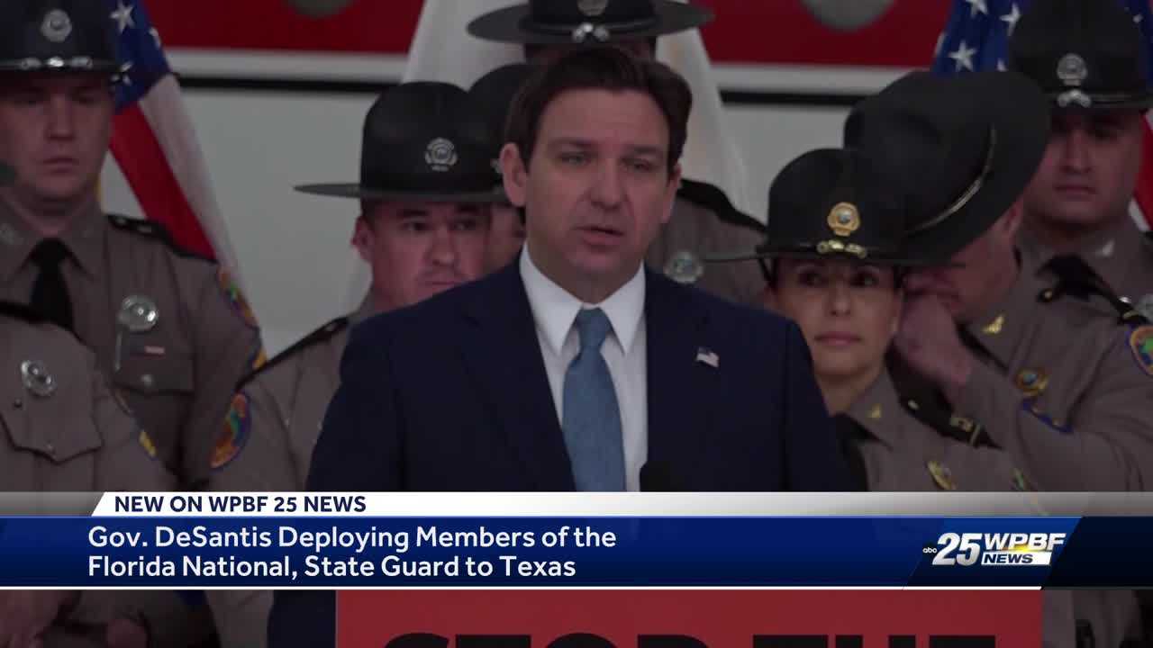 Florida Gov. Ron DeSantis Deploys Additional Troops To Texas Border