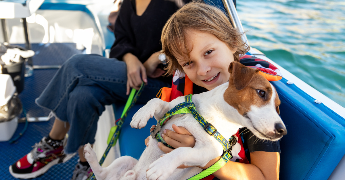 <p> Many regional ferries around Europe allow pets on board. For example, GNV sails around Italy and nearby countries and welcomes customers to bring their pets.  </p> <p> Pets can go in the customer’s accommodations, and they also have “pet cabins” on certain ferries. </p>