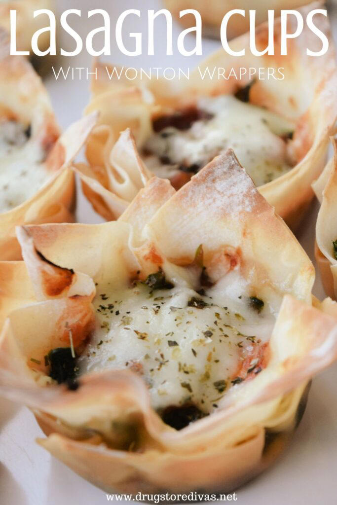 Lasagna Cups With Wonton Wrappers Recipe