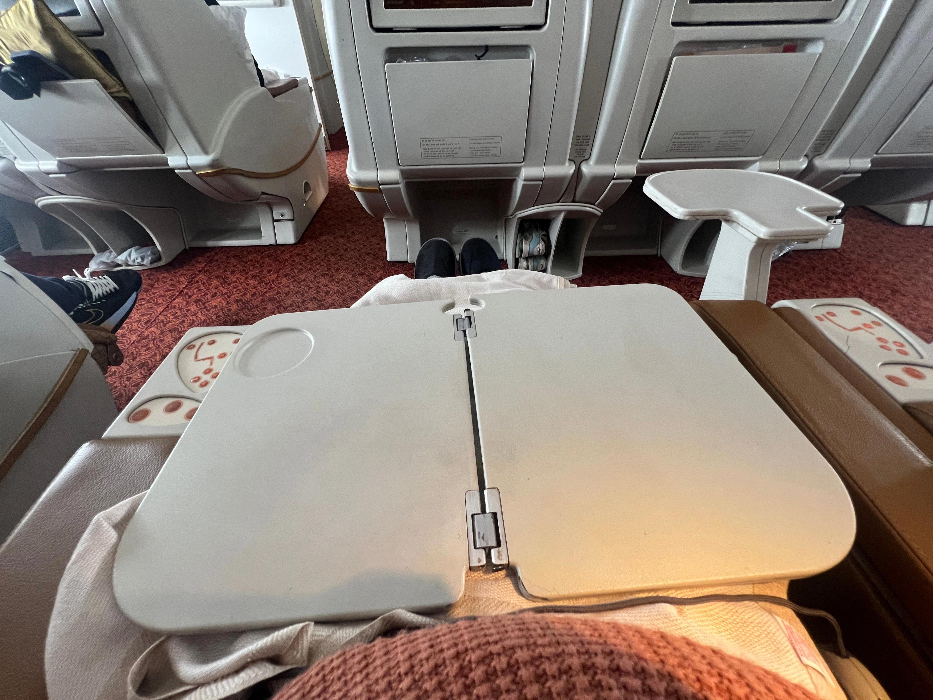 <p>After flying <a href="https://www.businessinsider.com/flying-ana-the-room-business-class-new-york-japan-review-2023-4">five-star Asian airlines</a> and even some Western ones like Condor, I thought the table left a lot to be desired.</p>
