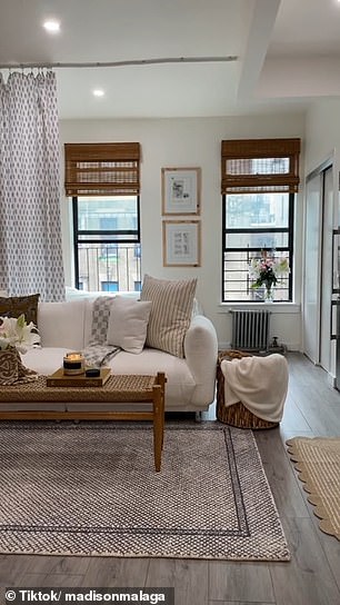 woman transforms her sister's bare 200-square-foot new york city apartment into a stunning luxury living space in just eight hours
