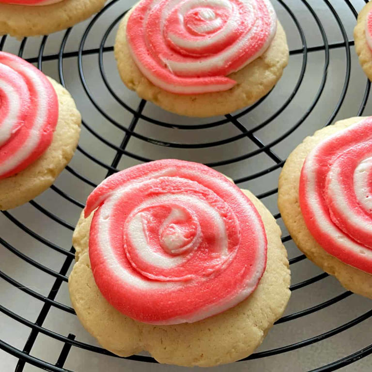 Candy Cane Sugar Cookies