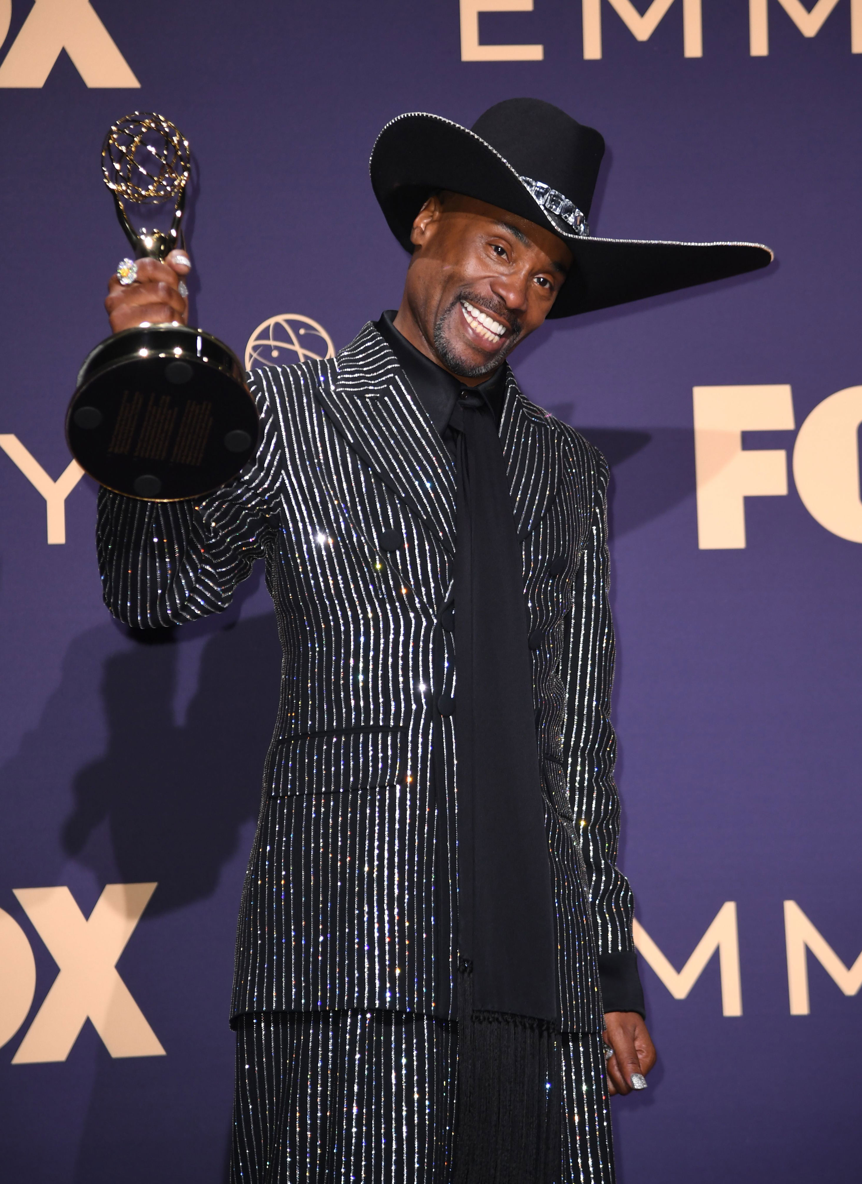 <p>Broadway singer-actor and "Pose" star Billy Porter made history at the <a href="https://www.wonderwall.com/awards-events/emmys/2019-emmy-awards-see-all-photos-red-carpet-3021170.gallery">2019 Emmy Awards</a> when he became <a href="https://www.wonderwall.com/awards-events/emmys/2019-primetime-emmys-whats-buzzing-what-everyones-talking-about-biggest-moments-trends-3021171.gallery?photoId=1063693">the first openly gay Black actor to win</a> outstanding lead actor in a drama series -- and he did it on his first Emmy nomination!</p>