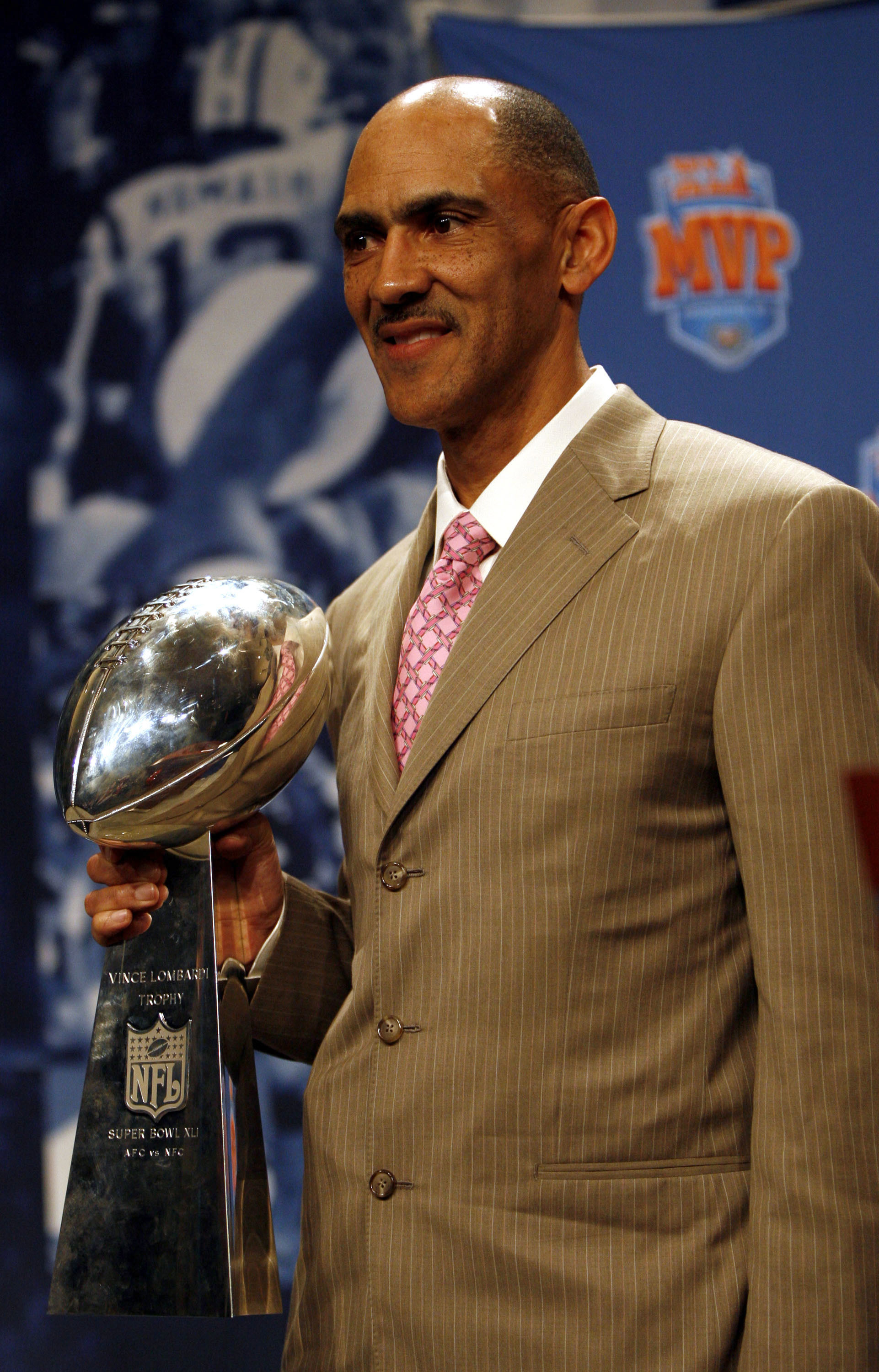 <p>Former NFL coach Tony Dungy made history during Super Bowl XLI in 2007 when he led the Indianapolis Colts to a championship and became the first Black head coach to win a ring.</p>