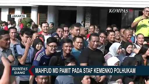 Pamit, Ini Pesan Mahfud MD Kepada Staf Kemenko Polhukam