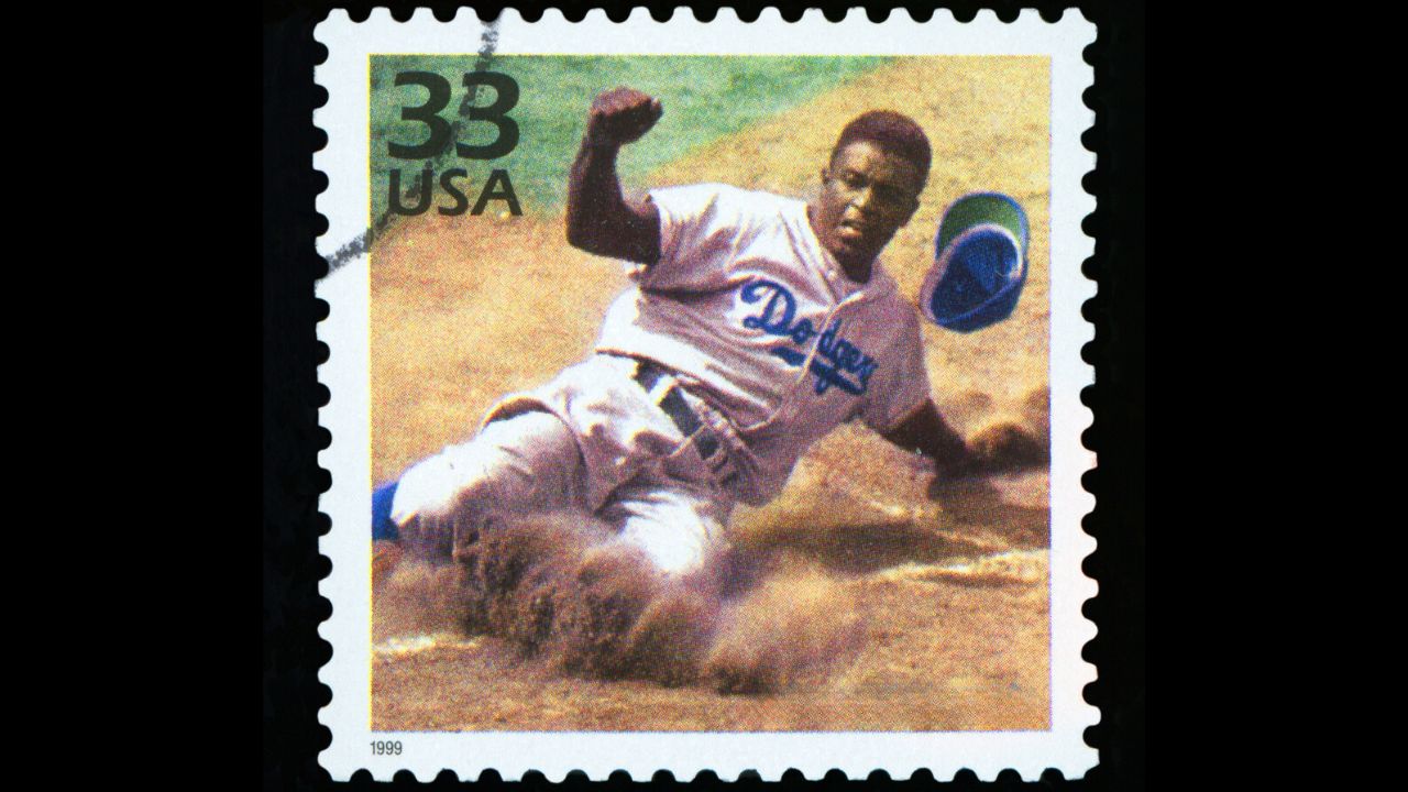 <p>A) Jackie Robinson<br>B) Willie Mays<br>C) Hank Aaron<br>D) Satchel Paige</p> <p>Hint: He wore jersey number 42, which has been retired across all MLB teams.</p>