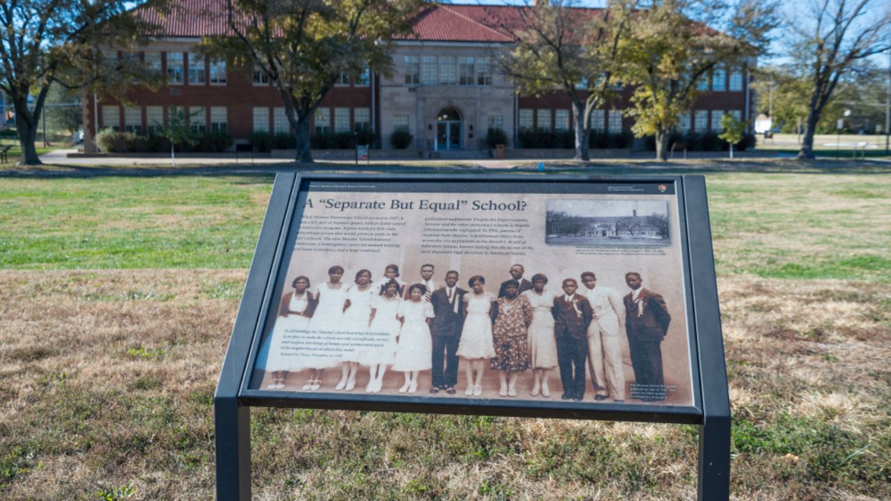 <p>A) Plessy v. Ferguson<br>B) Dred Scott v. Sandford<br>C) Brown v. Board of Education<br>D) Loving v. Virginia</p> <p>Hint: It took place in 1954 and was a landmark decision.</p>