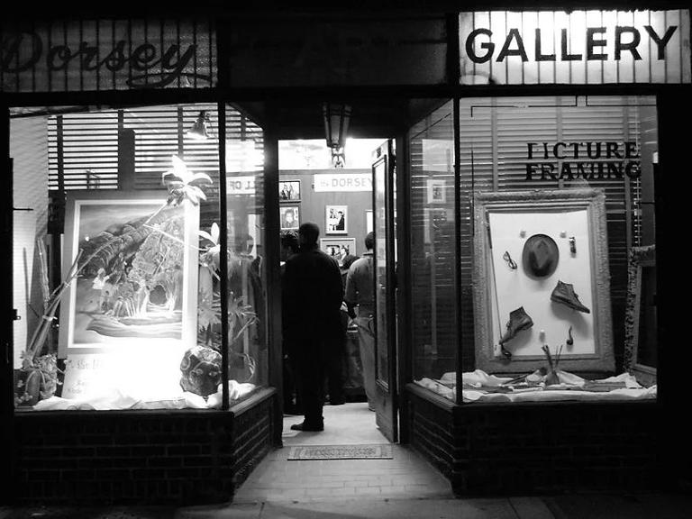 A retro photo of Dorsey's Art Gallery, which has been around since 1970.