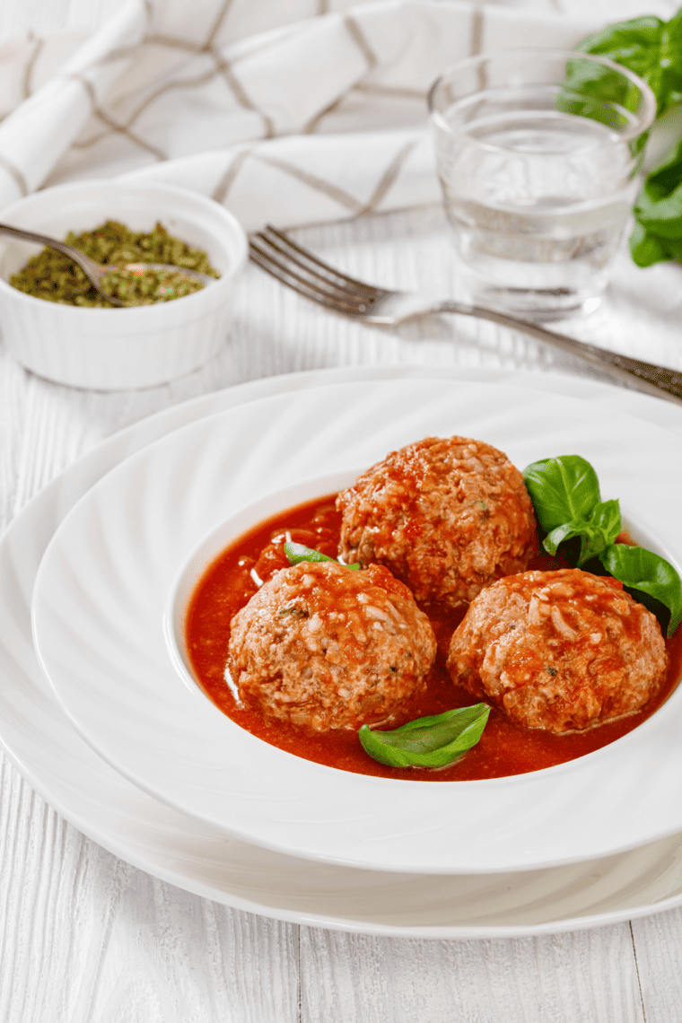 Air Fryer Porcupine Meatballs