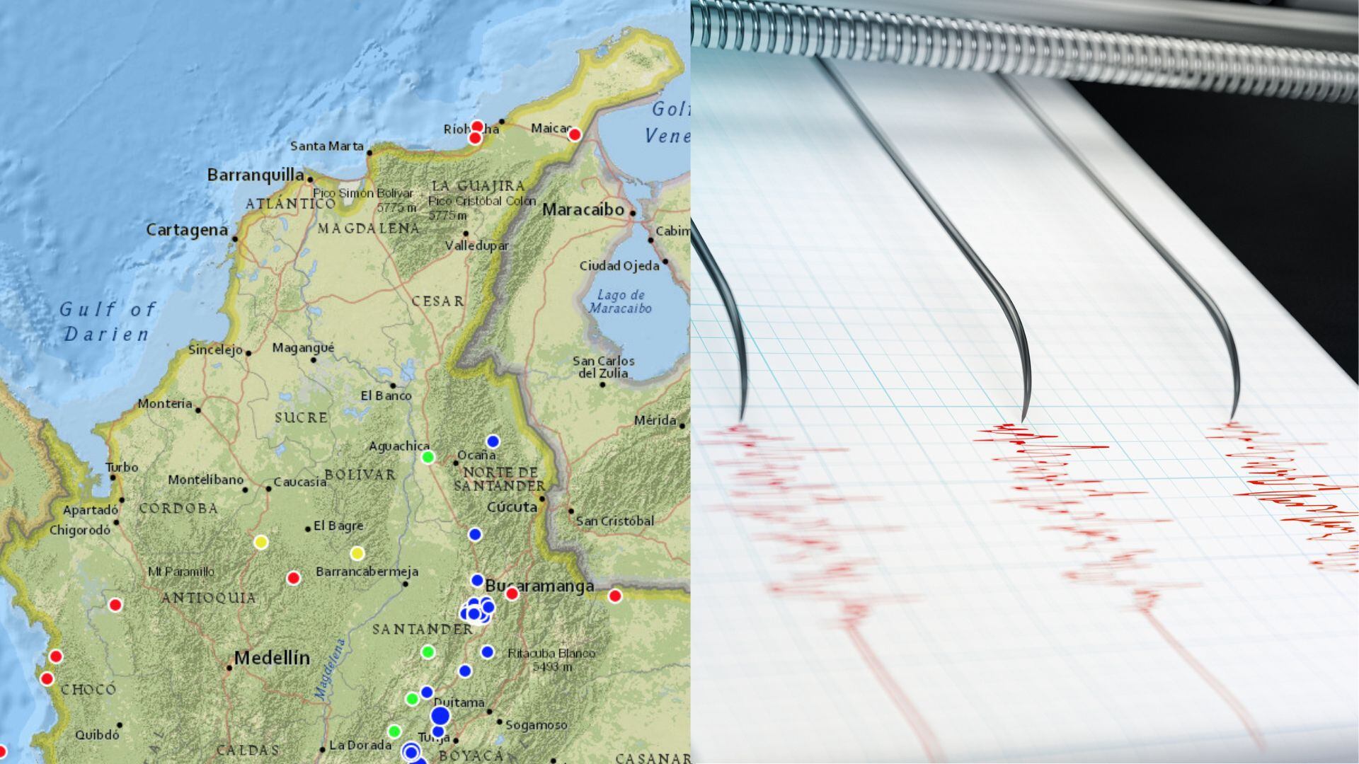 Temblor HOY 10 de marzo en Colombia epicentro, magnitud y zonas afectadas
