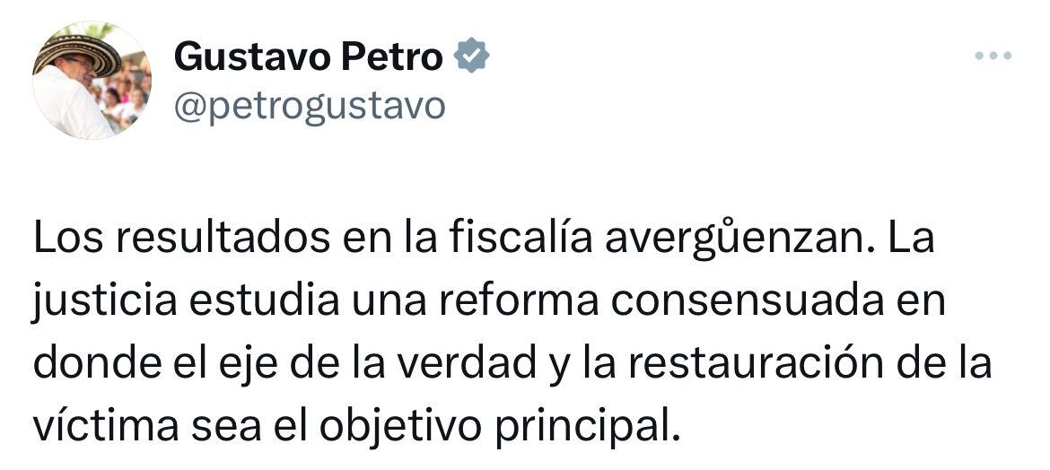 gustavo petro arremetió con dureza contra la fiscalía y habló de una reforma a la entidad: “los resultados avergüenzan”