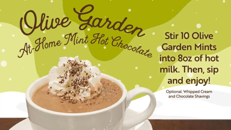 Olive Garden Hack: Turn those extra dinner mints into hot chocolate