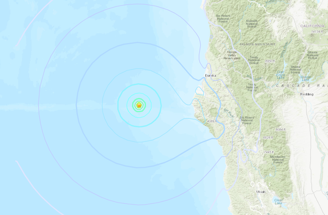 4.9 Magnitude Quake Hits Off Northern California Coast; Smaller Quake ...