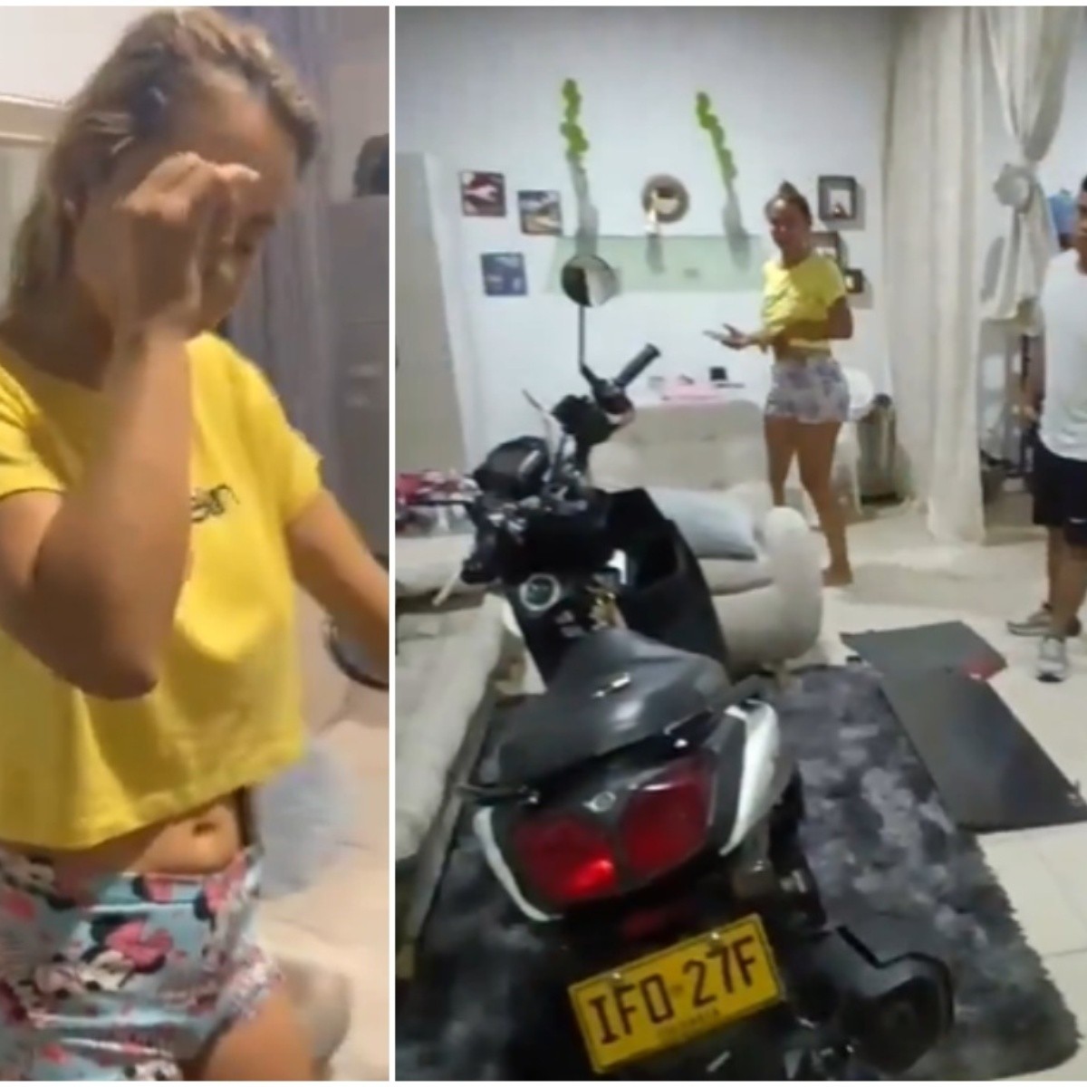 video: policía descubre a su esposa siendo infiel con su compañero en colombia
