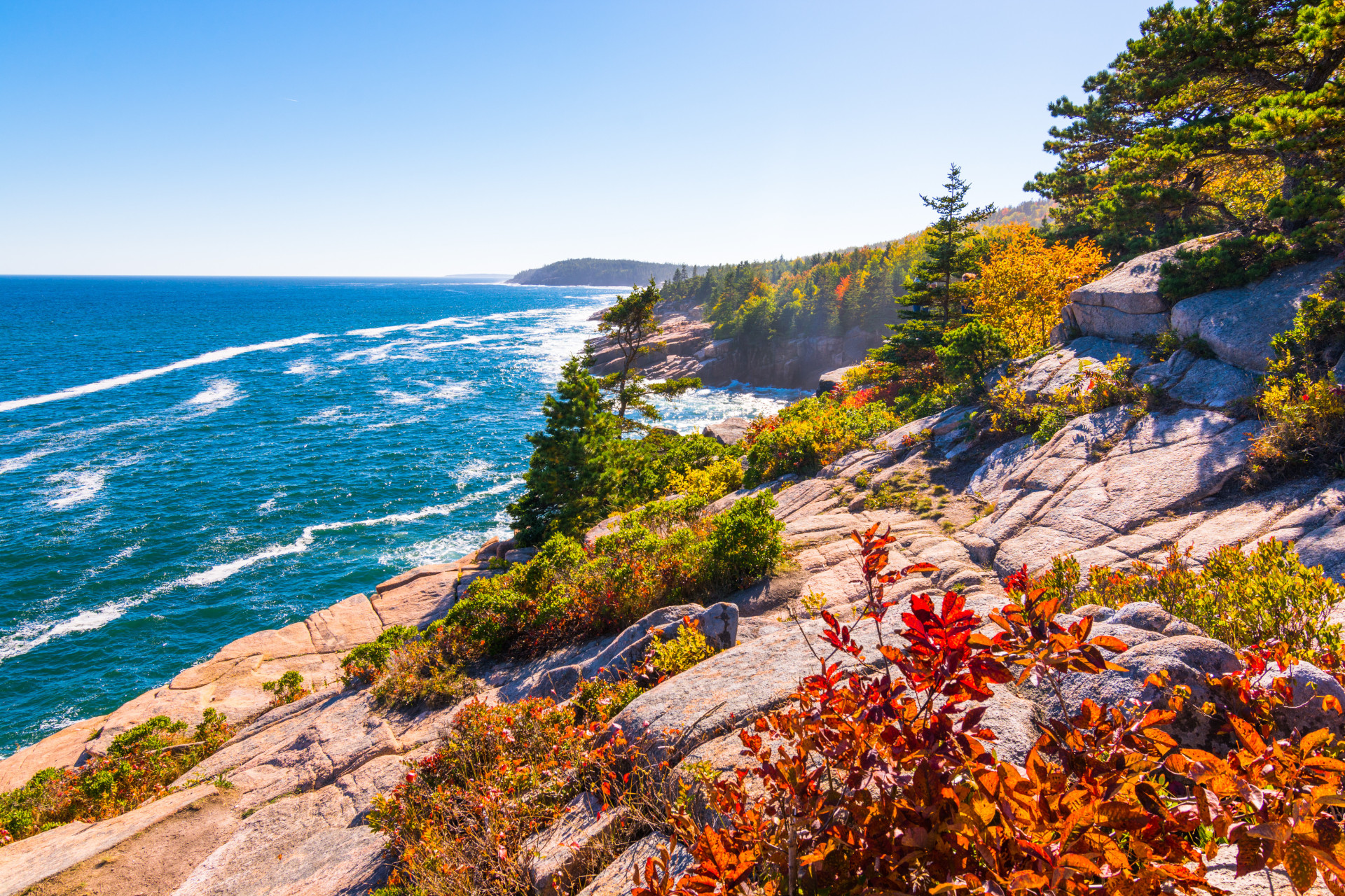 Much of the park lies on Mount Desert Island, where sea and mountain meet.