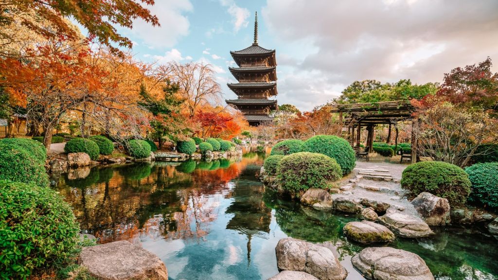 <p>There’s no country on earth like Japan, and Kyoto is Japan encapsulated. This is the place for wandering among traditional architecture, weeping willow trees, immaculate landscaped gardens, and paper lanterns. Couples can also enjoy a tea ceremony or a boat trip on the Oi River.</p><p class="has-text-align-center has-medium-font-size">Read also: <a href="https://worldwildschooling.com/visa-free-asian-destinations/">Visa-Free Asian Destinations</a></p>