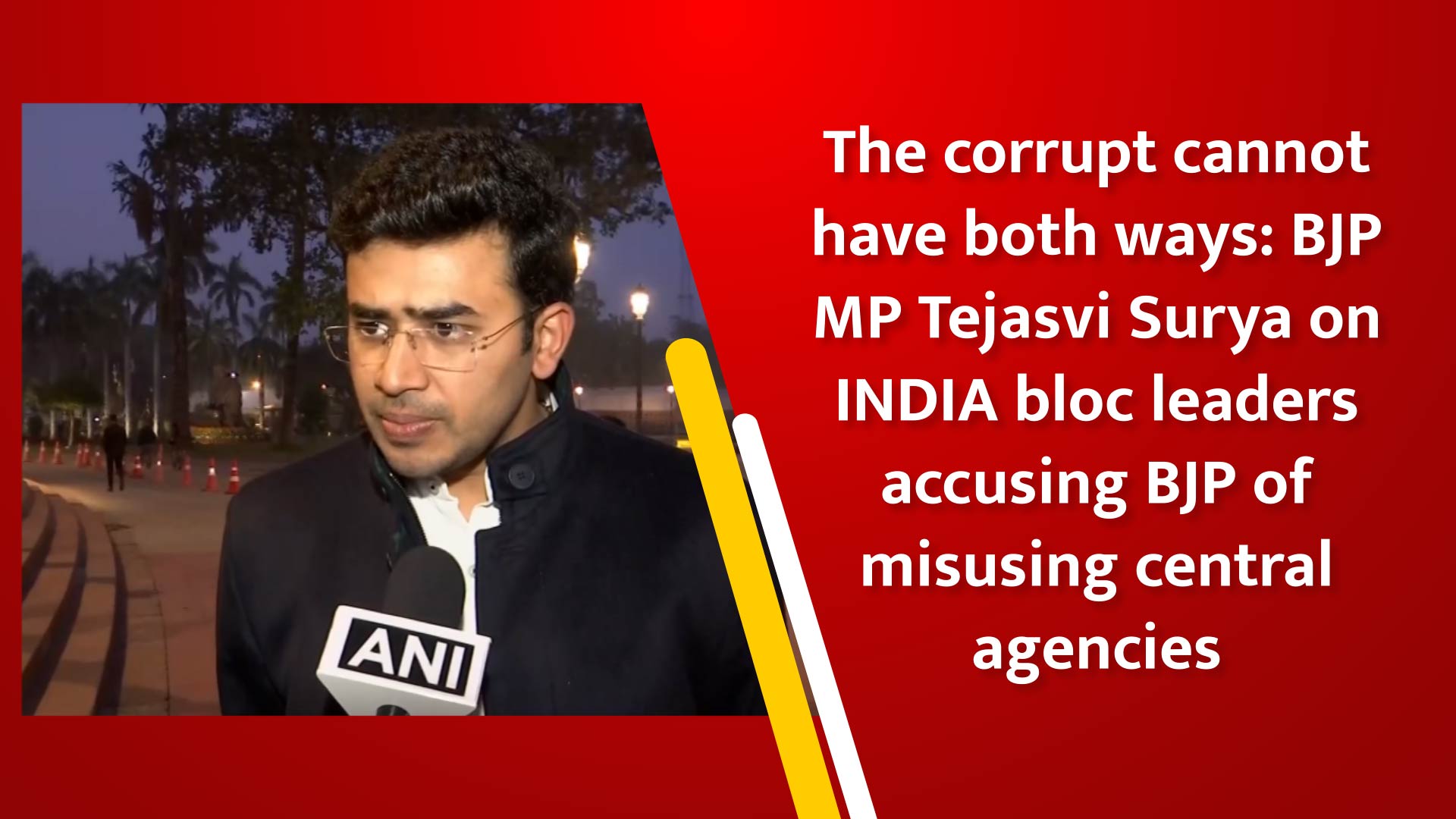 The Corrupt Cannot Have Both Ways: BJP MP Tejasvi Surya On INDIA Bloc ...