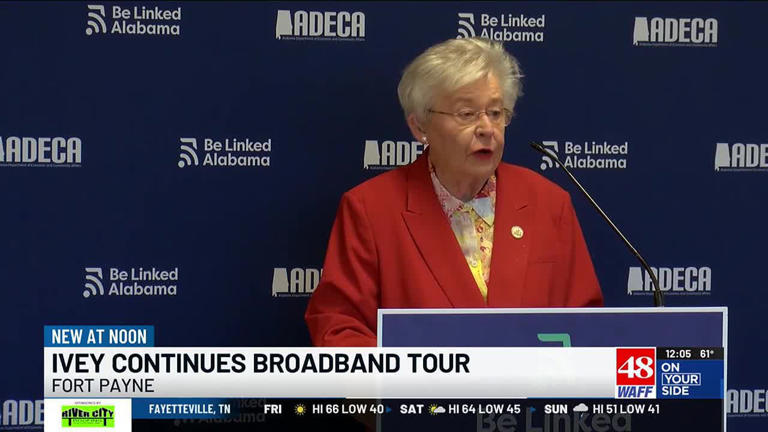 Gov Ivey Makes Stop In Fort Payne To Tout Broadband Initiatives In Alabama 