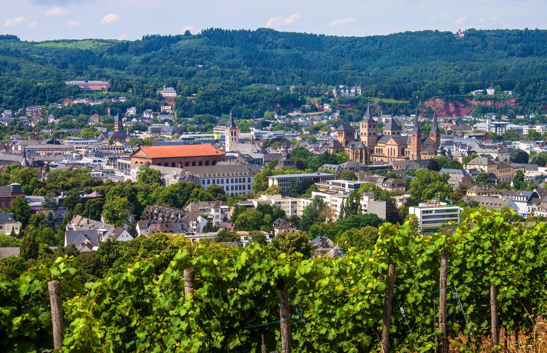 <p>Trier's Roman past and medieval center make for excellent exploring, but make sure to soak up the city’s extraordinary natural setting as well. Three major hiking trails pass through or nearby – the Saar-Hunsruck-Steig, the Eifelsteig and the Moselsteig – spanning forest glens, babbling streams and panoramic valley views. If culture is your thing, the Old Town Festival in June is a raucous celebration of live music and food.</p>
